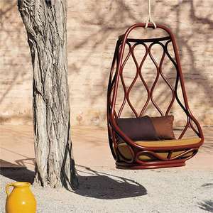 Fauteuil <span class=keywords><strong>suspendu</strong></span> en rotin, design moderne, écologique, durable, imperméable, pour l'intérieur et l'extérieur, chambre à coucher, fauteuil à bascule, nid d'oiseau, pour adultes - Product Image 3