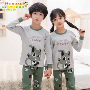 100-160 Su Misura Molla Organico 100% Cotone Degli Indumenti Da Notte <span class=keywords><strong>Pigiami</strong></span> Del Fumetto Dei Capretti Delle Ragazze <span class=keywords><strong>Pigiami</strong></span> Set Per I Bambini - Product Image 6