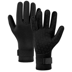 Guantes de neopreno de 3mm con cinco dedos para traje de neopreno, guantes de buceo, esnórquel, kayak, surf, vela, pesca, cualquier deporte acuático - Product Image 2