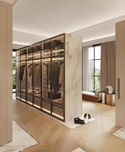 अलमारी में लक्जरी उच्च अंत मॉड्यूलर लकड़ी की पैदल दूरी पर मॉड्यूलर लकड़ी की पैदल दूरी - Product Image 3