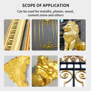 Revêtement de peinture or personnalisé feuilles d'or liquide peinture décorative peinture métal or - Product Image 5