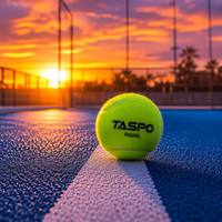 Balles de padel Taspo toutes saisons - Idéales pour le jeu en extérieur - Rebond élevé et durabilité - Emballage personnalisé