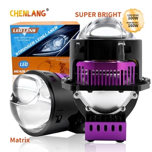 Nouveauté 2025 Phare Bi-LED 160W 3,0 Pouces avec Lentille de Projecteur Laser et Logo Gravé, Ampoule LED H4 H7 pour Voiture Universelle - Product Image 1