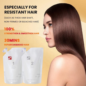 Crème lissante <span class=keywords><strong>permanente</strong></span> pour cheveux, <span class=keywords><strong>prix</strong></span> d'usine, pour femmes d'Europe, d'Amérique et d'Asie, 400 ml * 2 - Product Image 3