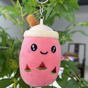 ミルクティーカップペンダントぬいぐるみ人形ぬいぐるみBobaおもちゃキーチェーン子供ギフトかわいいぬいぐるみキーチェーン - Product Image 4