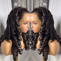 Rambut LAVERS HAIR SDD Super Double Drawn Bouncy Curls Mentah Tanpa Proses Vietnam 100% Rambut Asli Manusia Vendor Rambut Pendek Keriting Hitam untuk Wanita