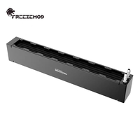 Radiateur de refroidissement par eau pour serveur FREEZEMOD, 7 emplacements pour ventilateurs, RoHS, radiateur en aluminium de 40 mm. SR-LP40-40X7F75