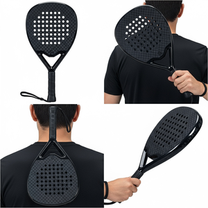 Raquette de padel en fibre de carbone 12K prête à être expédiée, logo personnalisé, forme diamant, ensemble professionnel de raquettes de padel <span class=keywords><strong>Schlager</strong></span> Pro - Product Image 3