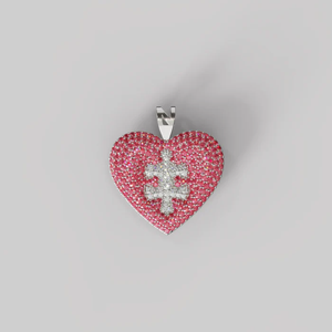 Pendentif l'Éternité de mon Cœur - Collier puzzle en argent sterling célébrant l'amour véritable à jamais pour les amoureux - Product Image 5