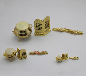 <span class=keywords><strong>3</strong></span> Maten 10 Gebod Tempelgerei, Gouden Potten, Aaron 'S Gekiemde Stafark Van Het Convenant Koperen Beeld - Product Image 2