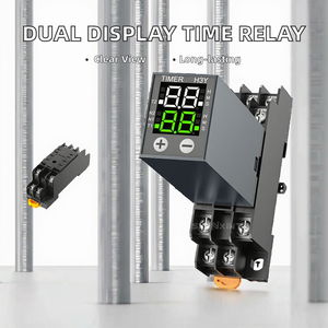 Group Style H3Y-2-A Sealed Miniature Digital <b>Time</b> Relay Dual Display Instantaneous <b>Delay</b> 0.1s-99H 2NO+2NC Contacts 8P <b>Switching</b> - Product Image 2