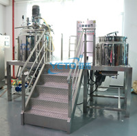 500L 1000L Edelstahl 304/SUS316L CE ISO GMP Vakuum-Emulgiermaschine Kosmetik-Homogenisator-Mixer für Shampoo, Creme, Lotion