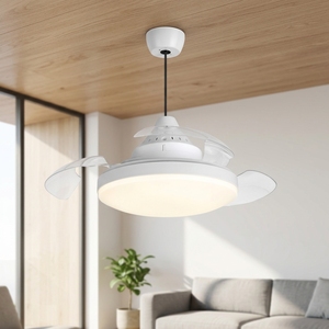 Ventilatore a <span class=keywords><strong>Soffitto</strong></span> LED Invisibile <span class=keywords><strong>con</strong></span> <span class=keywords><strong>Luce</strong></span>, Attacco E27, Telecomando e Dimmerazione a Tre Colori per Sale <span class=keywords><strong>da</strong></span> Pranzo e Camere <span class=keywords><strong>da</strong></span> Letto - Product Image 6