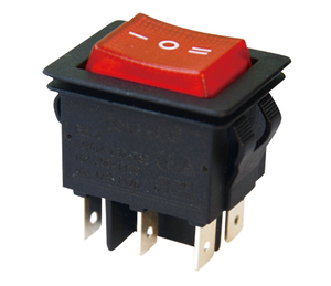 Mrs cho đèn bàn hệ thống âm thanh đơn cực hàn Lug nhựa kim loại IP40 2P 250VAC 20A Việt Nam Rocker Switch donghai mô hình thương hiệu - Product Image 1