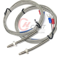Sonde de température WRNT-02 avec thermocouple à vis 1/4 pouce, filetage M6, type K, pour contrôleur, avec support OEM/ODM, conforme IP43