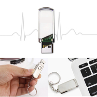 Usb Logam Putar 8GB OEM, Logo Disk Memori Flash Drive