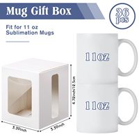 Fullsun Boîte d'emballage cadeau transparente de vente chaude pour tasses tasses à café en céramique emballage de verre à vin porte-tasse bougie