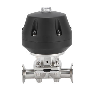 Vanne à diaphragme à installation rapide de qualité pharmaceutique en acier inoxydable 304, type Baode, vanne pneumatique, vannes de régulation - Product Image 1