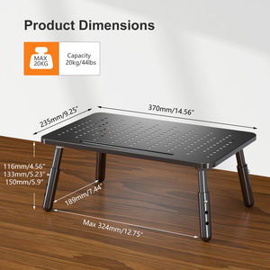 <span class=keywords><strong>Rehausseur</strong></span> d'écran d'ordinateur MST013, support de moniteur pour ordinateur portable, imprimante, ordinateur portable et tous les écrans plats, pieds pliables - Product Image 6