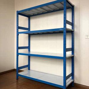 Étagères de garage industrielles légères de support de stockage vertical en acier durable de 100kg avec le revêtement de poudre empilant des supports et des étagères - Product Image 1