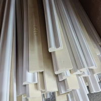 Moulures murales décoratives en polyuréthane blanc pour villa moderne, moulures de plafond et de rail de chaise pour la maison