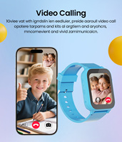 Neue 4G Kinder-Smartwatch mit SIM-Karte, Videoanruf, Präziser Positionierung, Quadratischem Magnetischem Silikon-Design und Wasserdichter Ausführung