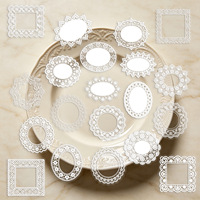 50 Pegatinas de Encaje Blanco con Diseño de Dibujos Animados, Transparentes, de PET, Impermeables, para Diario, Guitarra, Cuaderno, Laptop, Regalo