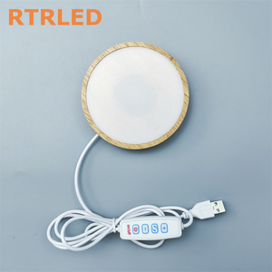 Alas Lampu 3D Kayu dengan Diffuser RGBW CCT Tunable White DIY Alas Lampu LED Kayu untuk Lampu Meja Cetak 3D Bambu Lab - Product Image 4