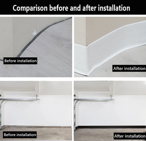 Battiscopa in plastica morbida su misura in PVC battiscopa a prova di umidità a parete gonna bordo del pavimento di lavorazione - Product Image 5