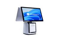 Caisse enregistreuse POS pour Windows/Linux/Android, système POS avec écran 15,6 pouces, imprimante intégrée
