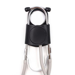 Porte-stéthoscope en cuir PU, étui médical avec clips de ceinture, cadeaux parfaits pour les médecins - Product Image 1