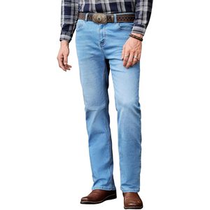 Pantalones Vaqueros de Hombre FOXA, Corte Bootcut, Elásticos, Denim Lavado a la Piedra, Estilo Western, Pierna Recta - Product Image 1