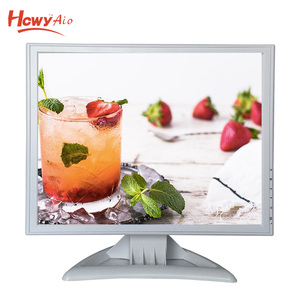 Beste Pprice 17 Inch Witte Kleur Industriële Medische Monitor 17 Inch Tft Lcd Vga Display Met 12V Dc Led display