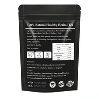 Thé aux herbes naturel 100% pour la vitalité masculine, marque privée, stimulant énergétique naturel, sachets de thé 150g, vente en gros OEM