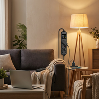 Adaptador de Enchufe Múltiple Inteligente con Pantalla Digital de Voltaje de 16A 250V, Estándar Europeo, para Uso en Hogar y Oficina