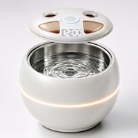 Nettoyeur de prothèses dentaires et de gouttières de nuit à ultrasons UV 200 ml en ABS 38K-48K, mini appareil domestique pour prothèses dentaires, gouttières d'alignement et gouttières de nuit - Vente en gros