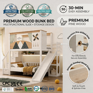 Design moderno in legno massello tavolo <span class=keywords><strong>letto</strong></span> armadio combinazione piccola unità <span class=keywords><strong>per</strong></span> bambini <span class=keywords><strong>letto</strong></span> rialzato con armadio inferiore <span class=keywords><strong>per</strong></span> uso domestico - Product Image 1