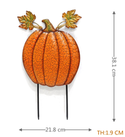 Décoration d'Halloween en métal Piquet décoratif coloré pour l'extérieur Piquet de citrouilles Piquet de jardin en métal vente en gros