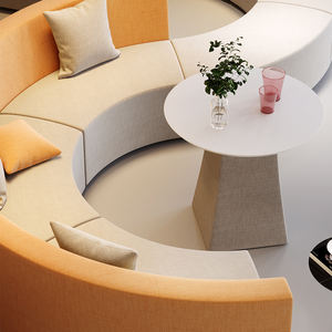 كرسي انتظار مستدير كلاسيكي للعملاء كرسي تأثير لغرف الانتظار في الفنادق كرسي بذراعين أثاث مقاعد - Product Image 3