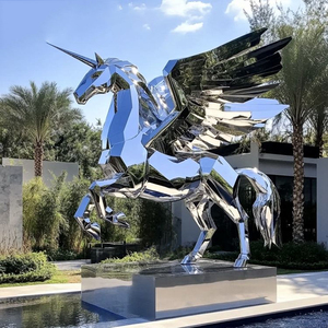 Высокое качество пользовательский дизайн зеркало полированная нержавеющая сталь пингвин скульптура для продажи - Product Image 2