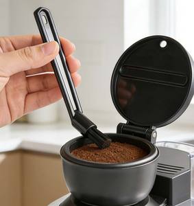 Brosse pour machine à expresso, tête en nylon de 6 pouces, brosse de nettoyage pour expresso, brosses noires pour moulin à café - Product Image 1
