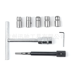 Juego de Herramientas para Limpieza de Inyectores Diésel, 8 Piezas, Accionamiento de 1/2 Pulgada, Acero al Carbono, Kit de Reparación Automotriz con Barra de Extensión - Product Image 4