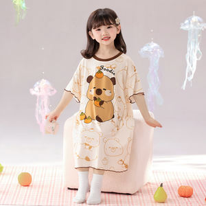 Bonito vestido <span class=keywords><strong>de</strong></span> princesa estampado <span class=keywords><strong>de</strong></span> dibujos animados, chándal, pijama <span class=keywords><strong>de</strong></span> manga corta para niñas, oferta <span class=keywords><strong>de</strong></span> verano para pequeñas princesas - Product Image 2