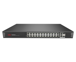 Switch PoE non géré 24 ports 100M + 2 ports TP/SFP 1000M avec multiplexage optique et électrique pour liaison montante - Product Image 2