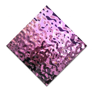 แผ่นสแตนเลส316ตกแต่งเพดาน PVD คลื่นทองระลอกน้ำแผ่นสแตนเลส - Product Image 4