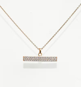 Collar Minimalista con Diamantes, con Diamante Creado en Laboratorio, Joyería Hecha a Mano en Oro, Collar Elegante y Delicado para Uso Diario - Product Image 1