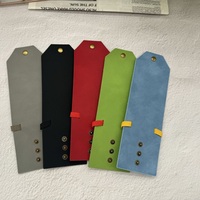 Dompet Uang Kulit PU Vintage Pendek Model Gulung dengan Kancing Penutup, Anti RFID, Ramah Lingkungan