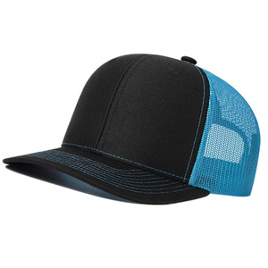 Gorra de camionero ajustable clásica con logotipo personalizado con gorra de malla de poliéster de 5 paneles personalizada gorras de camionero de béisbol de dos tonos - Product Image 1