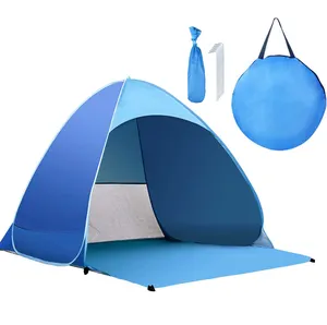 Vendita all'ingrosso camping sun rifugi-Tende da spiaggia portatili ad apertura automatica rapida, tende da campeggio impermeabili da campeggio tende da spiaggia Pop-Up