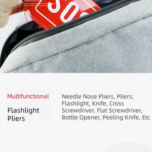 ชุดอุปกรณ์เอาชีวิตรอดกลางแจ้ง ชุดฉุกเฉินในป่า กล่องอุปกรณ์ SOS คีม ที่เปิดขวด ไขควง อลูมิเนียมอัลลอยด์ สินค้าจากโรงงาน - Product Image 4